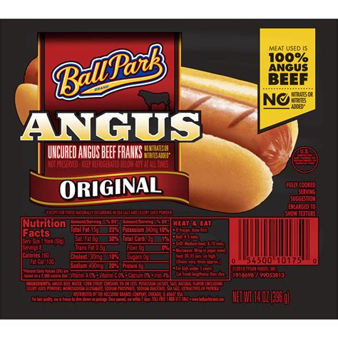 Ball Park Franks Angus Beef Hot Dogs
