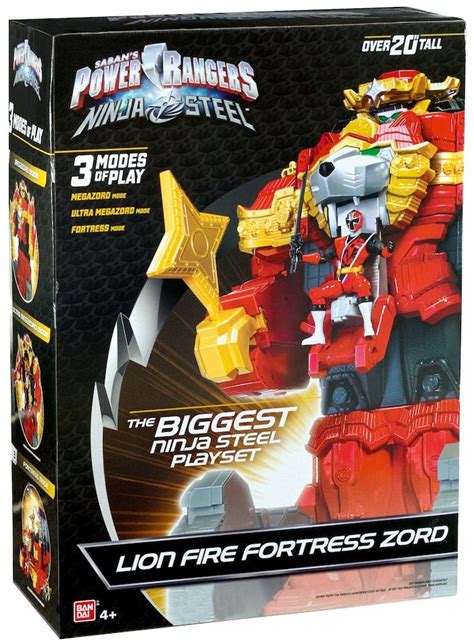 Bandai Power Rangers Ninja Steel Lion Fire Fortress Zord tv commercials