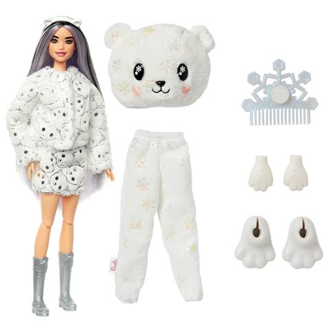 Barbie Cutie Reveal Snowflake Sparkle Polar Bear Costume Doll tv commercials