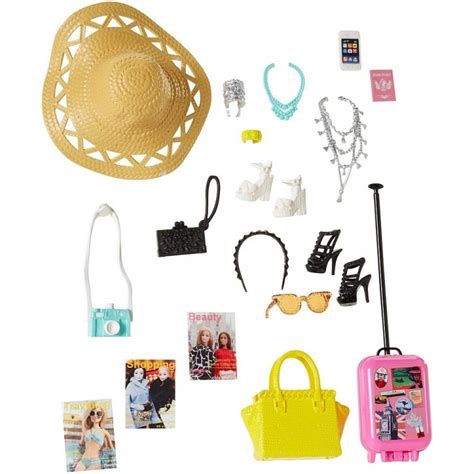 Barbie Pink Passport Vacation Doll Gift Set logo