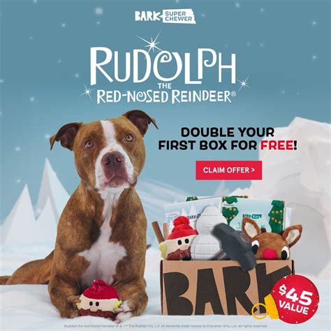 BarkBox Rudolph The Red-Nosed Reindeer Box