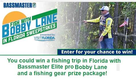 Bassmaster Fish With Bobby Lane in Florida Sweepstakes TV Spot, 'Enter Now' created for Bassmaster