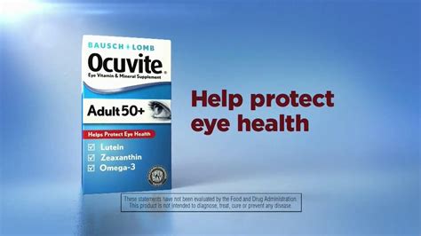 Bausch + Lomb Ocuvite Adult 50+ TV commercial - Unique Eyes