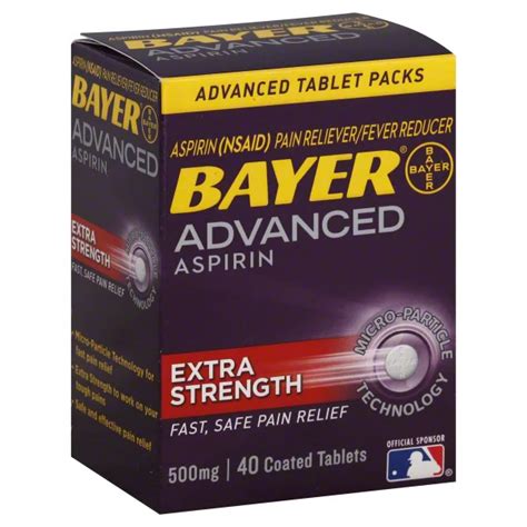 Bayer Aspirin Advanced Extra Strength logo