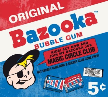 Bazooka Joe Fab Flavor Gum logo