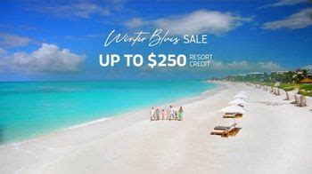 Beaches Winter Blues Sale TV commercial - Feel Safe While Enjoying Paradise: Up to $250 Resort Credit