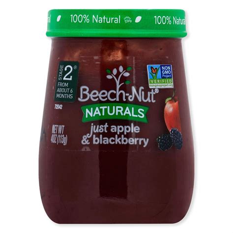 Beech-Nut Naturals Just Apple & Blackberry Stage 2 Puree tv commercials