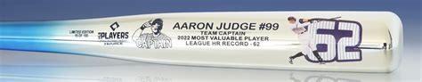 Big Time Bats Aaron Judge 2022 MVP Chrome Splash Art Bat tv commercials