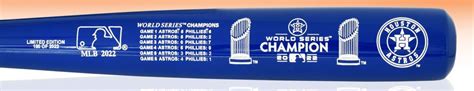 Big Time Bats Astros 2022 World Series Champions Extremum Bat logo