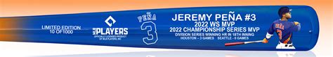 Big Time Bats Jeremy Pena WS MVP Two Tone Extremum Bat