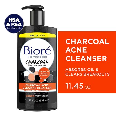 Bioré Charcoal Acne Clearing Cleanser