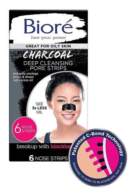 Bioré Charcoal Deep Cleansing Pore Strips for Men's Skincare tv commercials