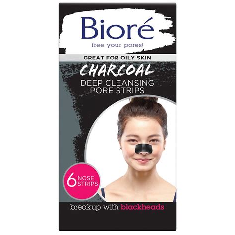 Bioré Deep Cleansing Charcoal Pore Strips Created for Oily Skin tv commercials