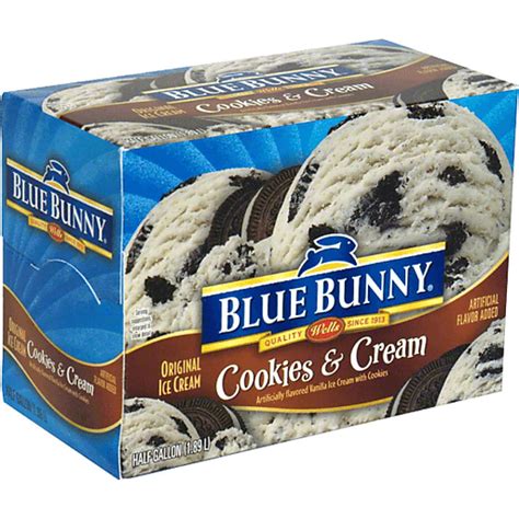 Blue Bunny Ice Cream Cookies 'N Cream Bunny Snacks logo