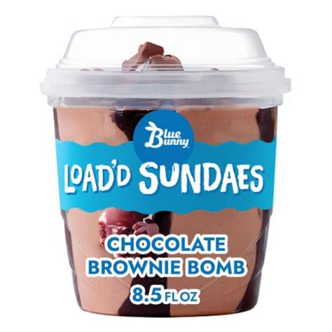 Blue Bunny Ice Cream Load'd Sundaes Chocolate Brownie Bomb tv commercials