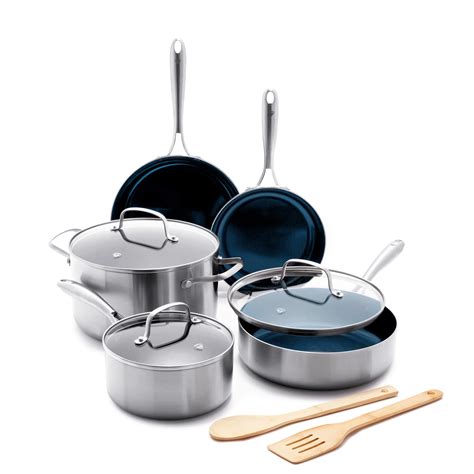 Blue Diamond Pan Stainless Steel Clad Pro 10 Piece Set tv commercials