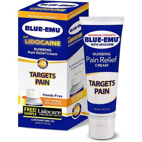 Blue-Emu Maximum-Strength Lidocaine Numbing Pain Relief Cream logo