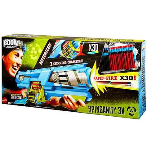 Boom-Co Spinsanity 3X Blaster logo