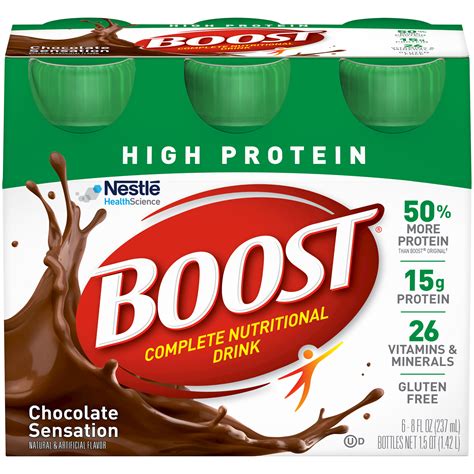 Boost Complete Nutritional Drink Chocolate Sensation logo