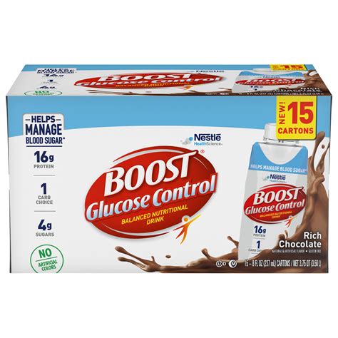 Boost Complete Nutritional Drink Glucose Control Rich Chocolate logo