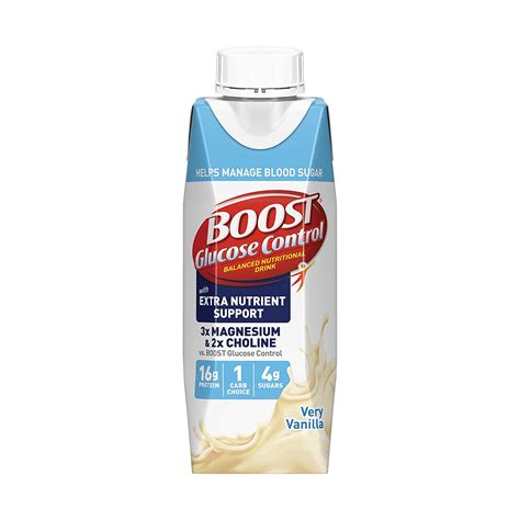 Boost Complete Nutritional Drink Glucose Control Very Vanilla