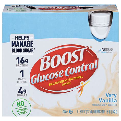 Boost Complete Nutritional Drink Glucose Control Very Vanilla