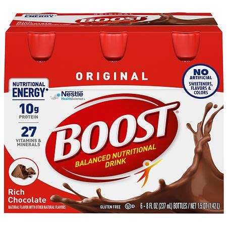 Boost Complete Nutritional Drink High Protein Rich Chocolate