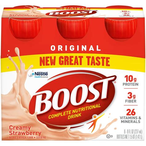 Boost Complete Nutritional Drink Original Creamy Strawberry logo