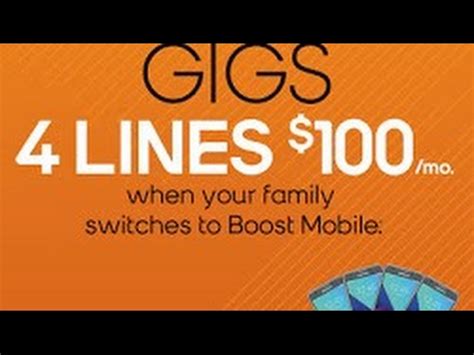 Boost Mobile Unlimited Gigs