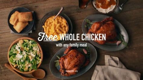 Boston Market TV Spot, 'Free Whole Rotisserie Chicken With Family Meal' featuring Rebecca Spence