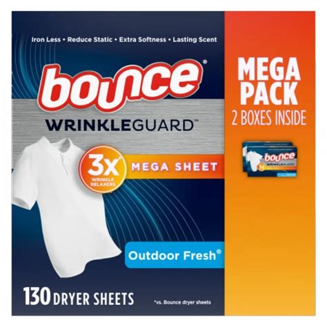 Bounce Outdoor Fresh WrinkleGuard Mega Sheets logo
