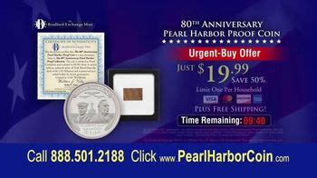 Bradford Exchange Mint TV Spot, '80th Anniversary Pearl Harbor Proof Coin'