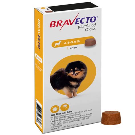 Bravecto Chews - 4.4-9.9 lb.