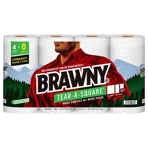 Brawny Tear-A-Square tv commercials