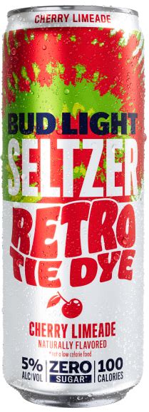 Bud Light Seltzer Retro Tie Dye Cherry Limeade logo