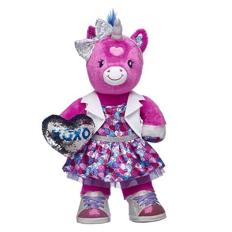 Build-A-Bear Workshop Candy Hearts Unicorn Valentine's Day Gift Set