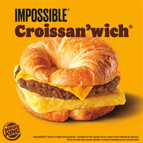 Burger King Impossible Croissan'wich