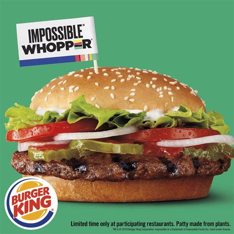 Burger King Impossible Whopper tv commercials
