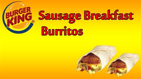Burger King Sausage Breakfast Burrito tv commercials