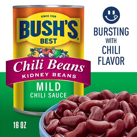 Bush's Best Kidney Beans in a Mild Chili Sauce logo