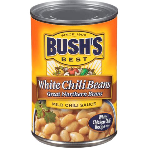 Bush's Best White Chili Beans in Mild Chili Sauce