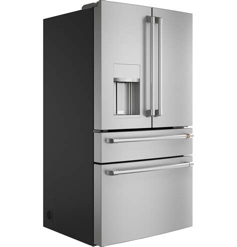 Cafe Appliances Modern Glass ENERGY STAR® 27.8 Cu. Ft. 4- Door French-Door Refrigerator