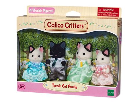 Calico Critters Tuxedo Cat Family