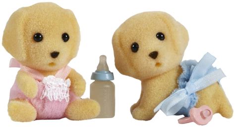 Calico Critters Yellow Labrador Twins logo