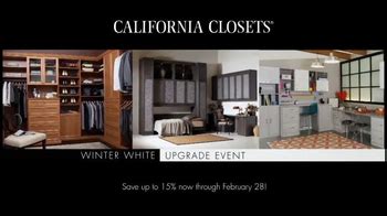 California Closets Winter White Upgrade Event TV Commercial created for California Closets