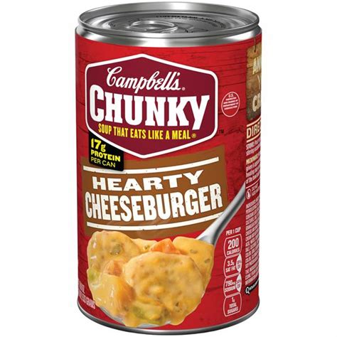 Campbell's Soup Chunky Hearty Cheeseburger