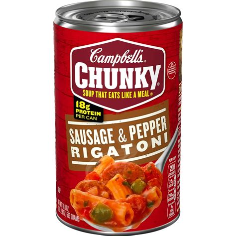 Campbell's Soup Chunky Sausage & Pepper Rigatoni