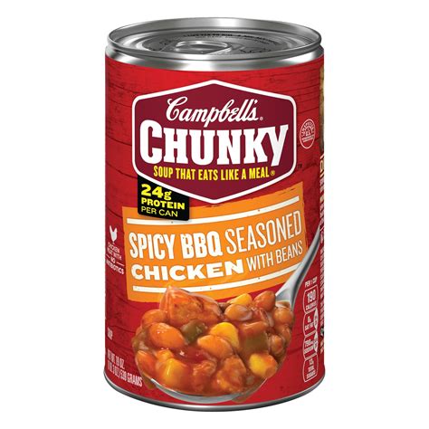 Campbell's Soup Chunky Spicy BBQ Seasoned Chicken with Beans tv commercials