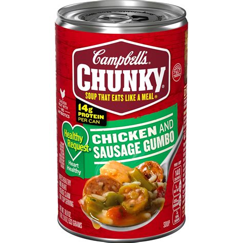 Campbell's Soup Chunky Spicy Chicken & Sausage Gumbo tv commercials