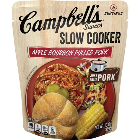 Campbell's Soup Slow Cooker Sauces Apple Bourbon BBQ tv commercials